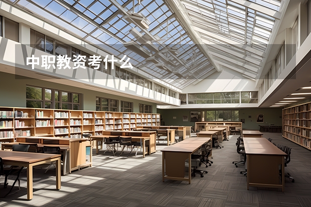 中职教资考什么