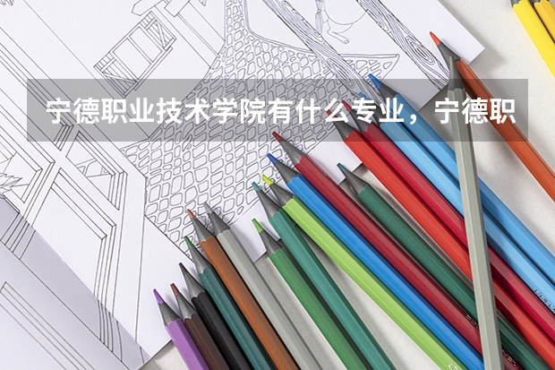 宁德职业技术学院有什么专业，宁德职业技术学院招生专业设置情况