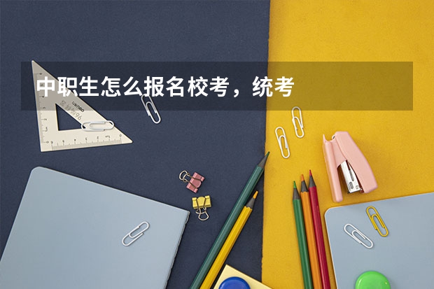 中职生怎么报名校考，统考