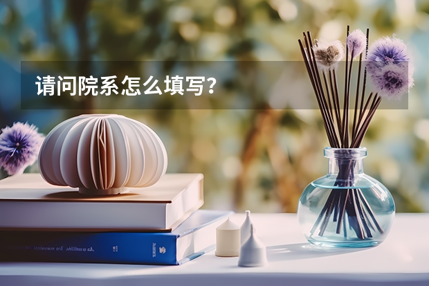 请问院系怎么填写？