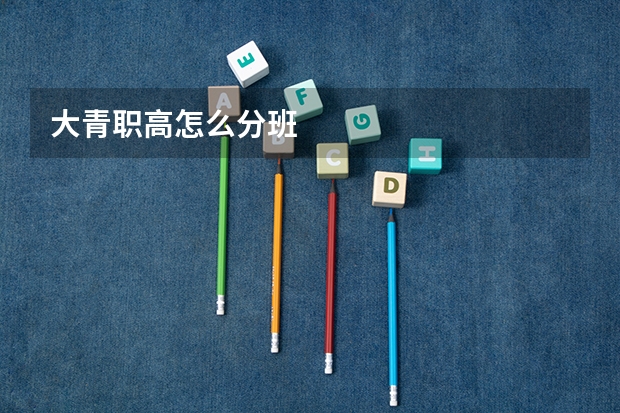 大青职高怎么分班