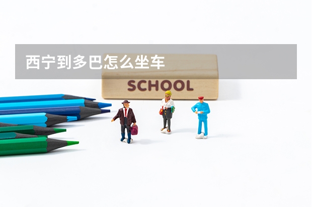 西宁到多巴怎么坐车