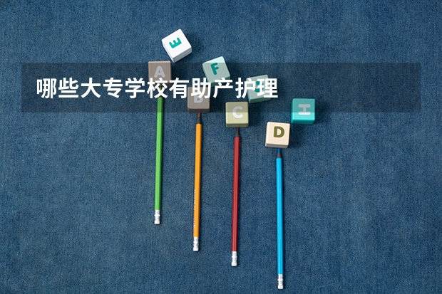 哪些大专学校有助产护理
