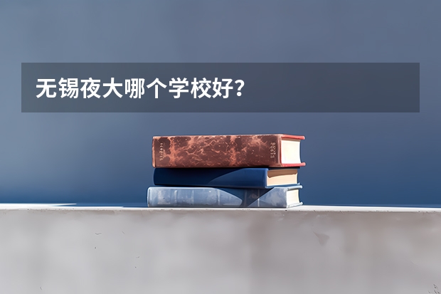 无锡夜大哪个学校好?