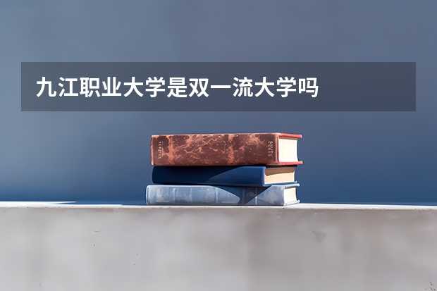 九江职业大学是双一流大学吗