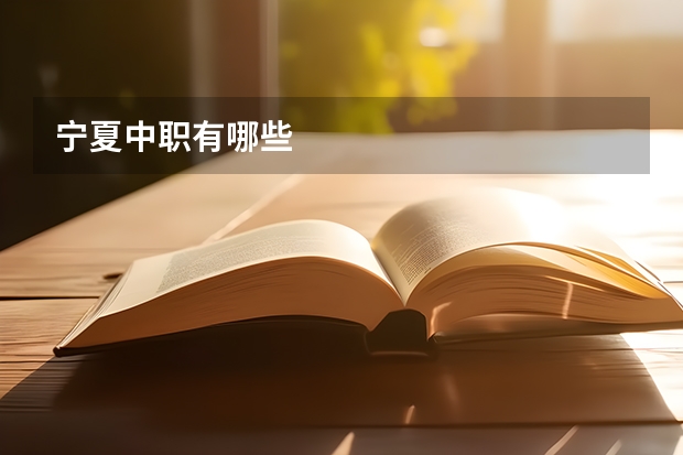宁夏中职有哪些