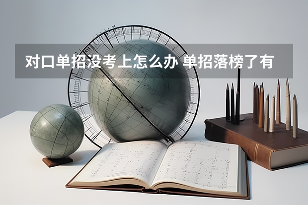 对口单招没考上怎么办 单招落榜了有什么出路