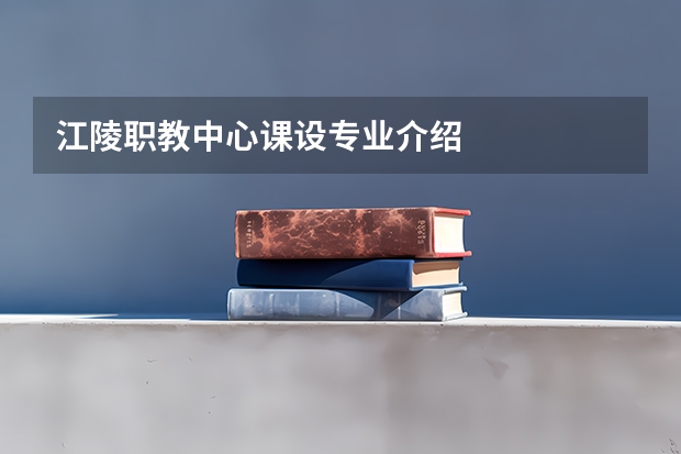 江陵职教中心课设专业介绍