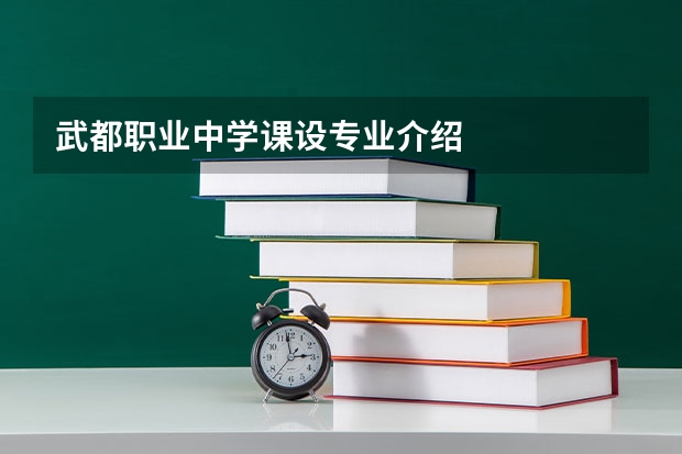 武都职业中学课设专业介绍