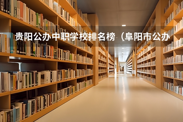 贵阳公办中职学校排名榜（阜阳市公办中职学校排名）