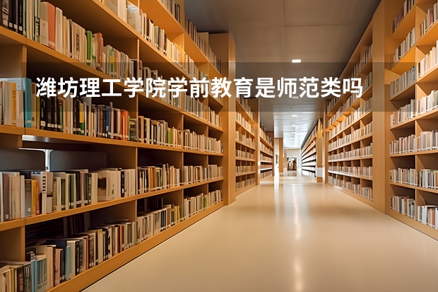 潍坊理工学院学前教育是师范类吗