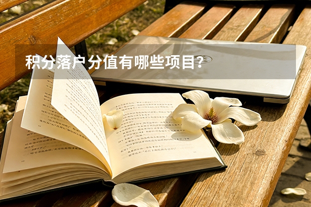 积分落户分值有哪些项目？