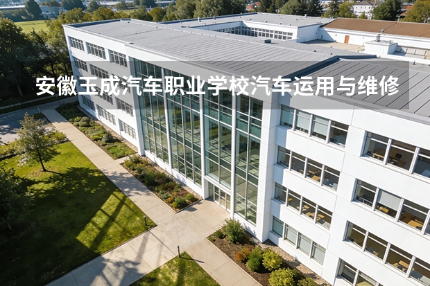 安徽玉成汽车职业学校汽车运用与维修课程设置与专业能力要求