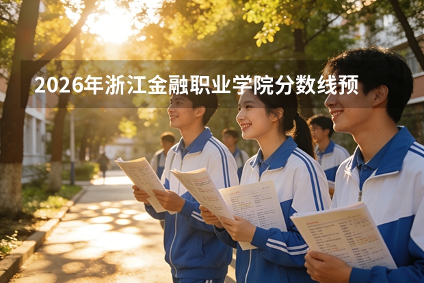 2026年浙江金融职业学院分数线预测及往年分数参考