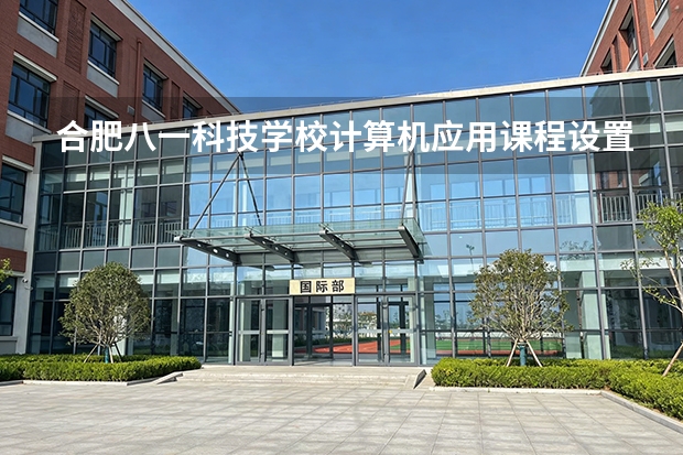 合肥八一科技学校计算机应用课程设置与专业能力要求