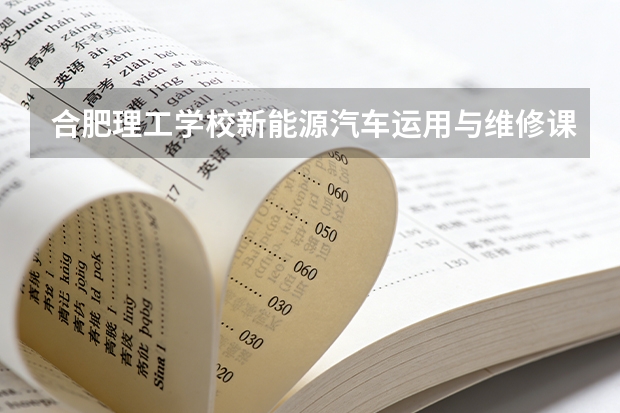 合肥理工学校新能源汽车运用与维修课程设置与专业能力要求