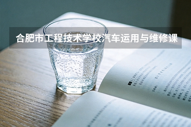 合肥市工程技术学校汽车运用与维修课程设置与专业能力要求