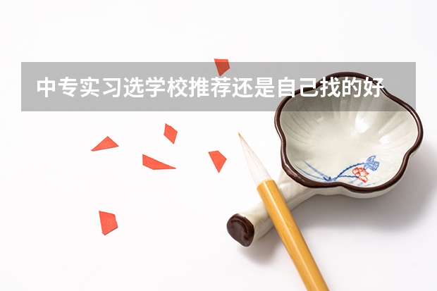中专实习选学校推荐还是自己找的好 有没有可以补救的方法