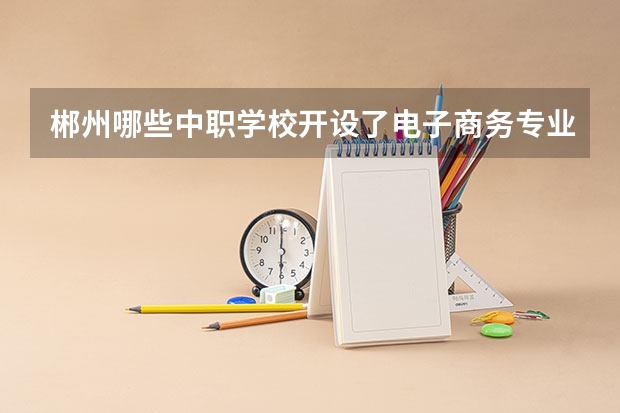 郴州哪些中职学校开设了电子商务专业 河北省中职学校有哪些