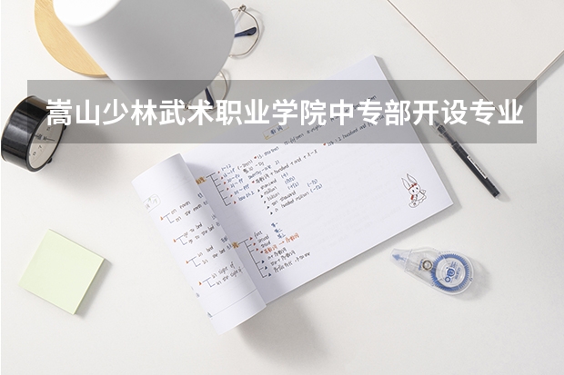 嵩山少林武术职业学院中专部开设专业有哪些 招多少人
