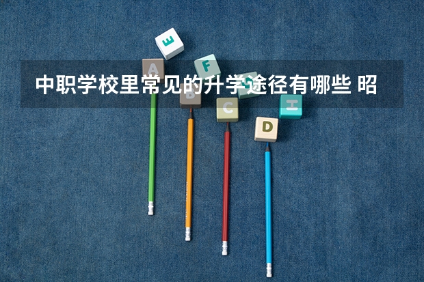 中职学校里常见的升学途径有哪些 昭通市中职学校有哪些