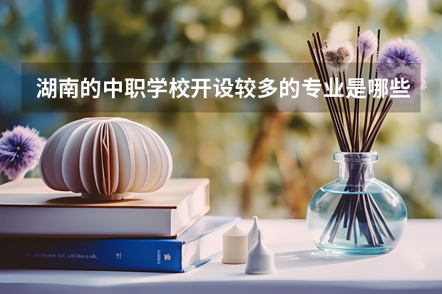 湖南的中职学校开设较多的专业是哪些 【中职学校名单】