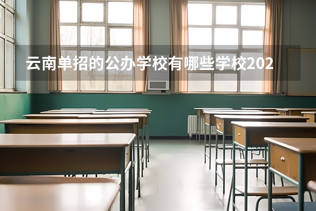 云南单招的公办学校有哪些学校2023？