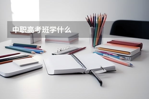 中职高考班学什么