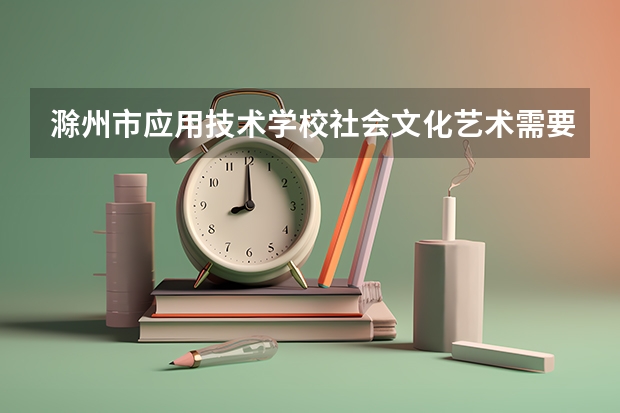 滁州市应用技术学校社会文化艺术需要学哪些课程