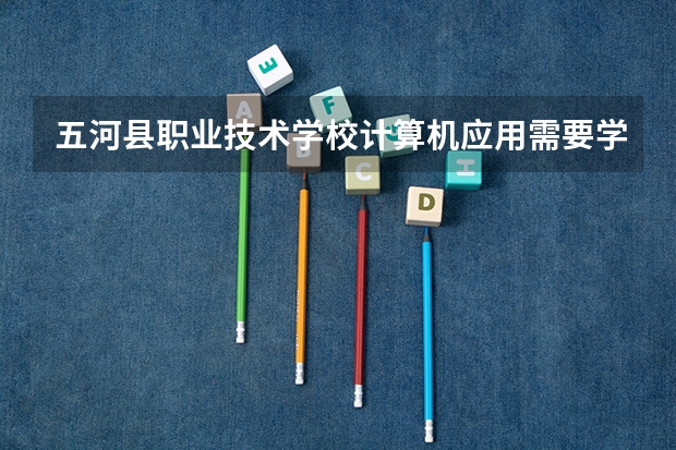 五河县职业技术学校计算机应用需要学哪些课程